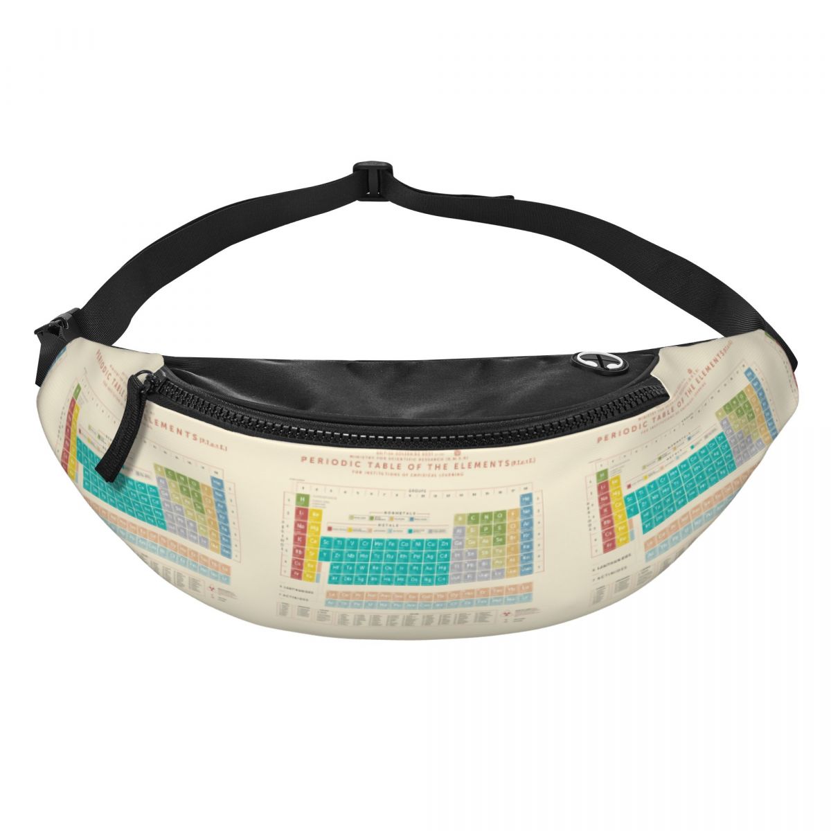 Men'S Accessories Travel Bag - Cool Elements Periodic Table Fanny Pack