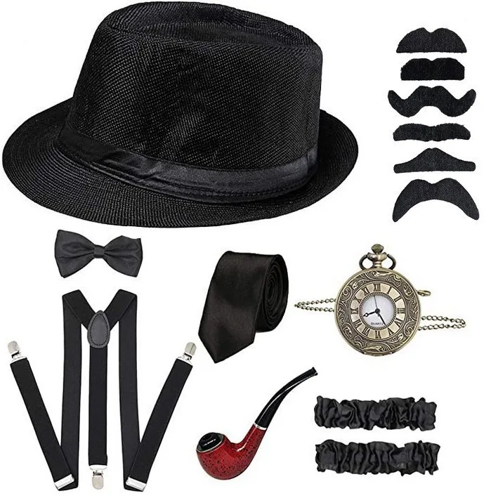 Men'S Accessories In The 1920S - Men Party Props 1920S Theme Cosplay