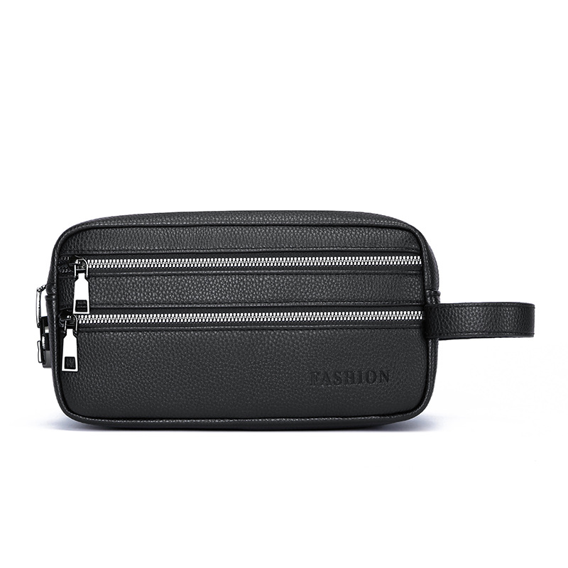 Men'S Accessories Travel Bag - Vintage Men Hand Clutch Bag Multi‑Layer
