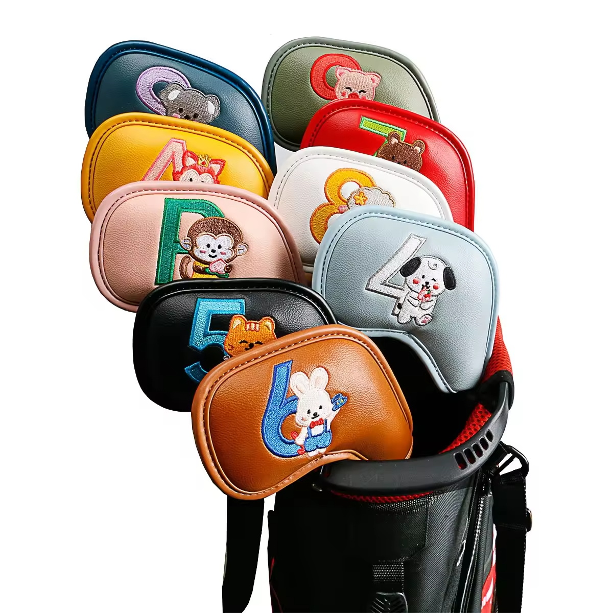 Men Accessories For Gift - 9Pcs Cute Cartoon Animal Golf Iron