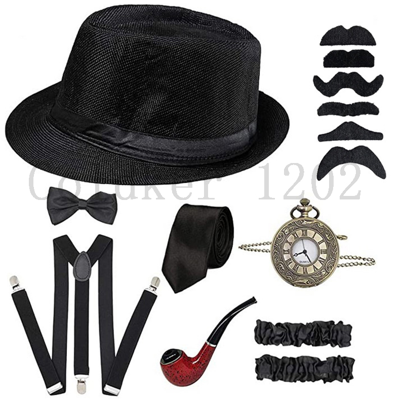 Free Ship Halloween 1920s Mens - Men'S Accessories In The 1920S recension och pris