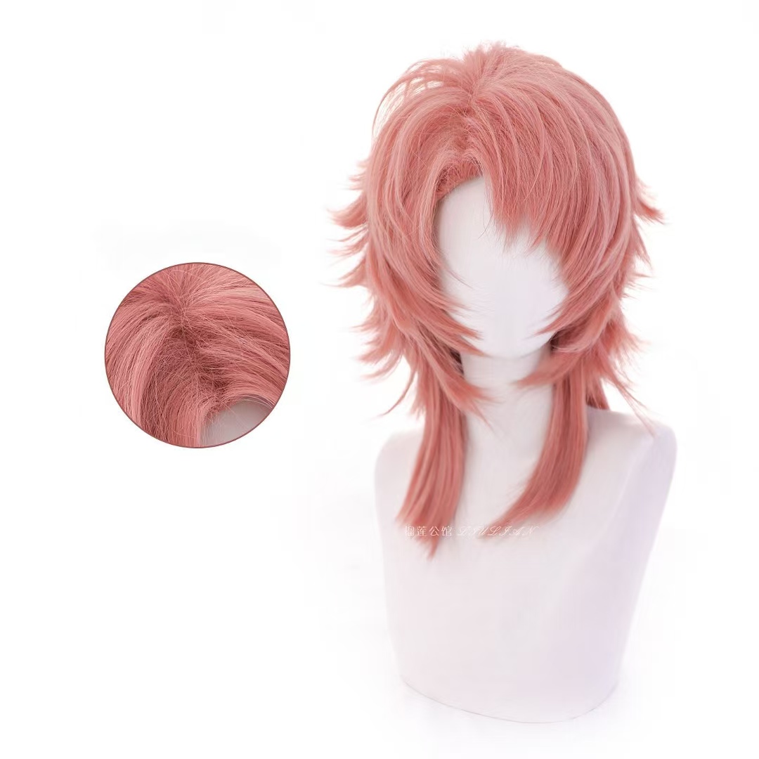 Sabito Cosplay Wig Pink Orange - Mens Accessories Style recension och pris
