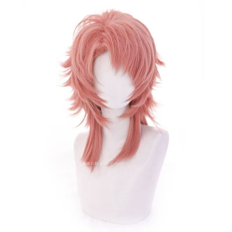 Sabito Cosplay Wig Pink Orange - Mens Accessories Style recension och pris