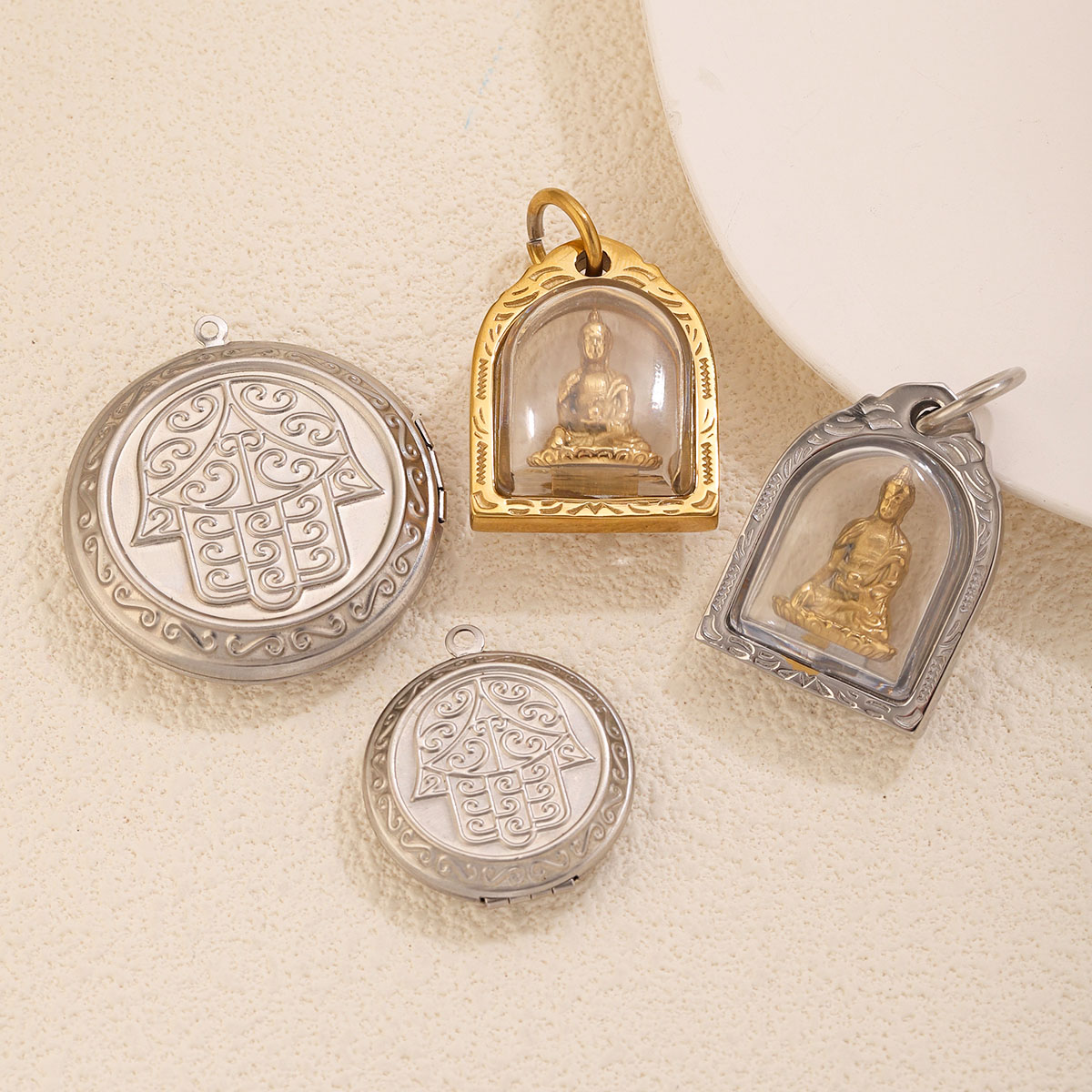 1/2pcs Photo Frame Charms 18K  - Men Accessories Photos recension och pris