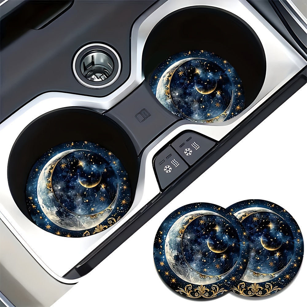 2pcs Starry Night Moon Car Cup - Men Accessories Ideas recension och pris