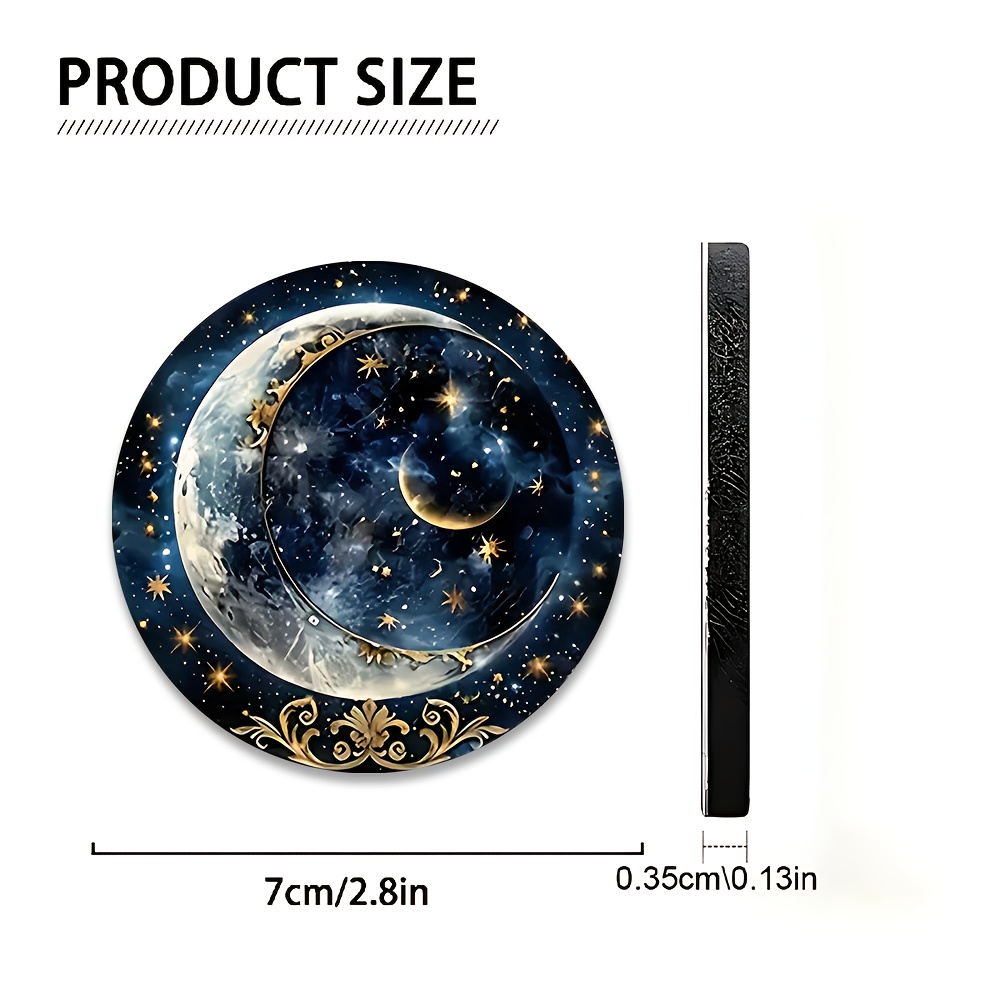 2pcs Starry Night Moon Car Cup - Men Accessories Ideas recension och pris