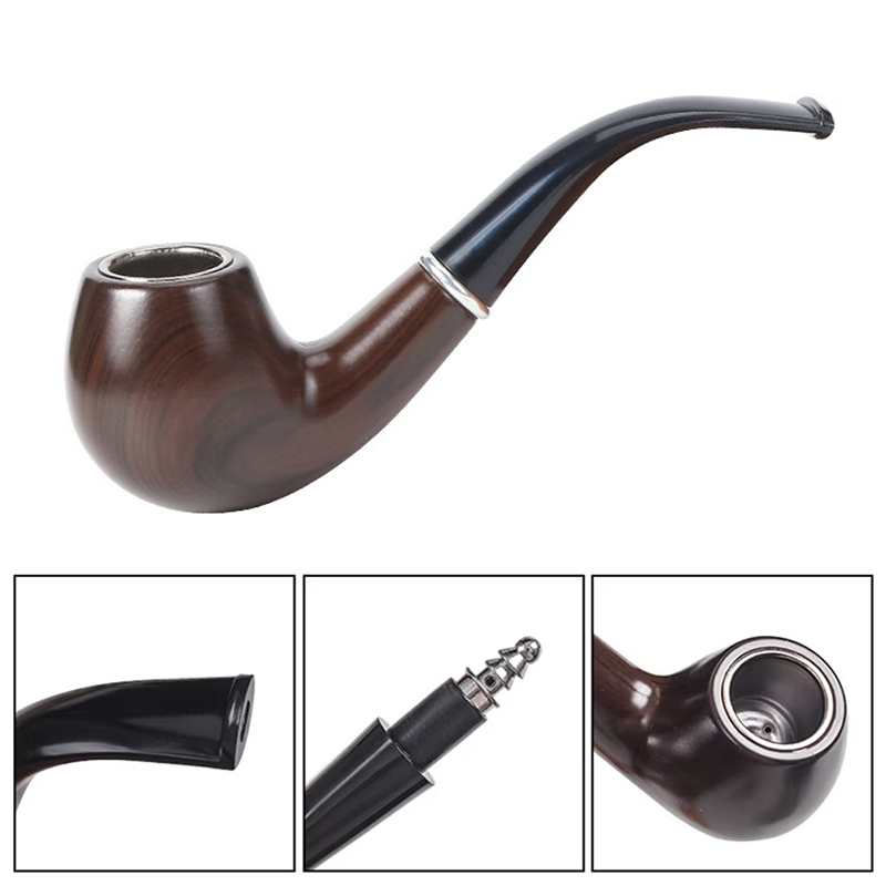 Retro Resin Ebony Smoking Pipe - Men Accessories Gadgets recension och pris