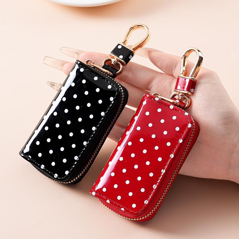 Polka Dot Glossy Patent Leathe - Men Accessories Store recension och pris