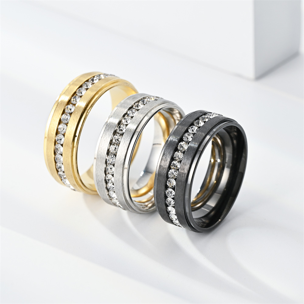 Stainless Steel Diamond Rings  - Men Accessories Ideas recension och pris