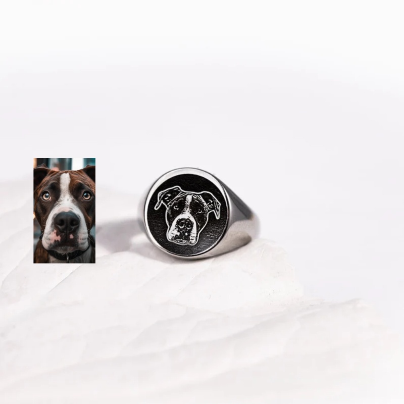 Custom Engrave Photo Signet Ri - Men Accessories Photos recension och pris