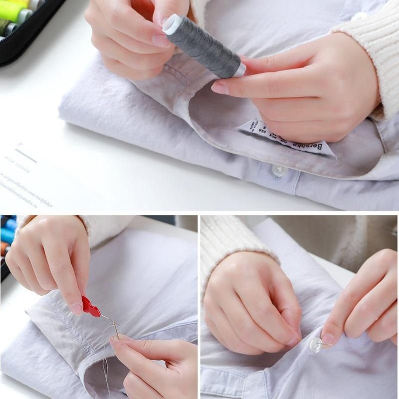 Portable 10Pcs/set Sewing Kit  - Men Accessories Kit Bag recension och pris