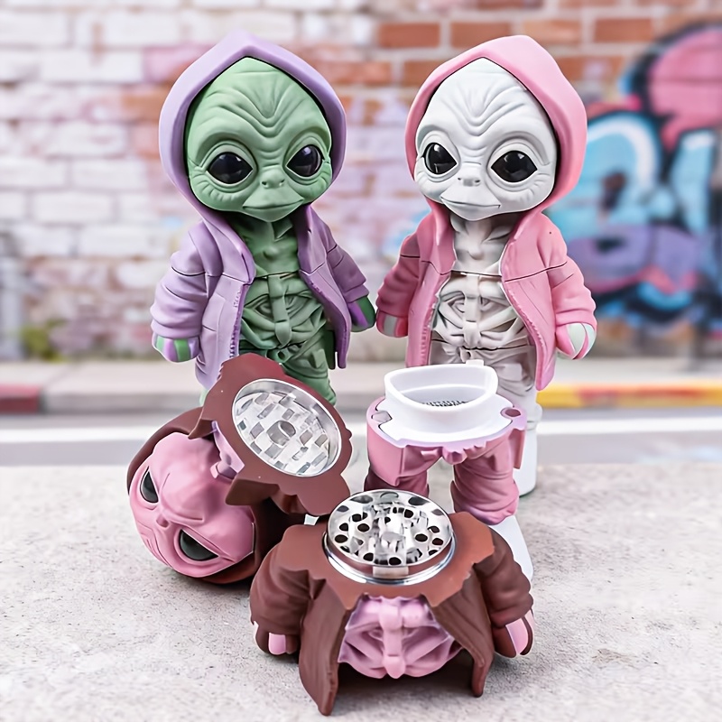 Funny Alien Herb Grinder Spice - Men Accessories For Gift recension och pris