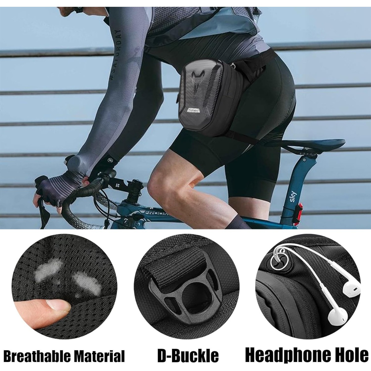 Motorcycle Waist Pack Drop Leg - Men Accessories Kit Bag recension och pris