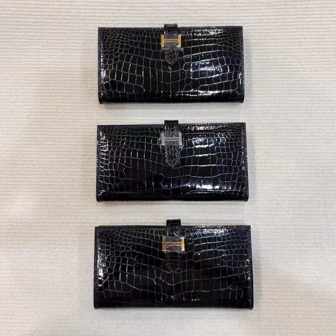 High Glossy Genuine Crocodile  - Men Accessories Photos recension och pris