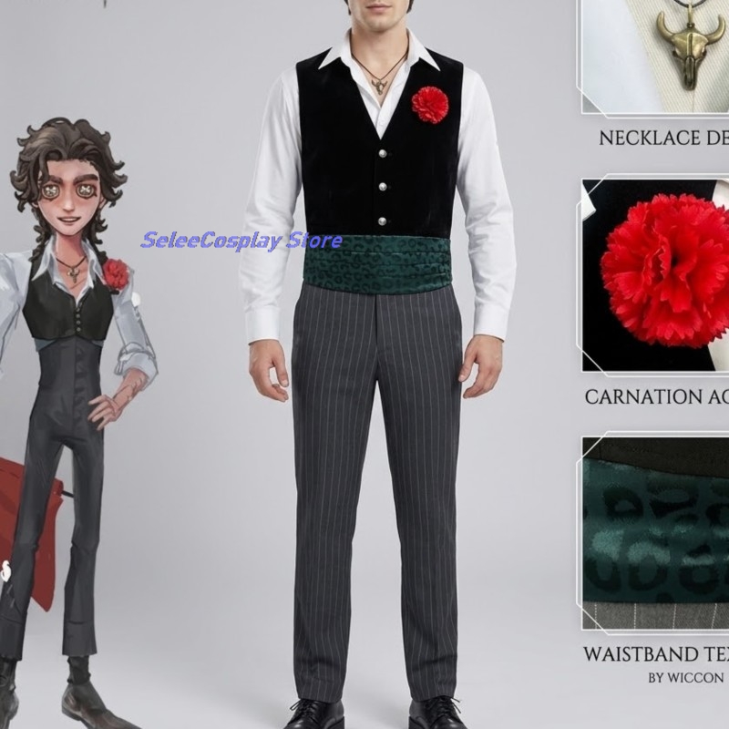 Adults Cosplay Game Game Ident - Men'S Accessories With Suits recension och pris