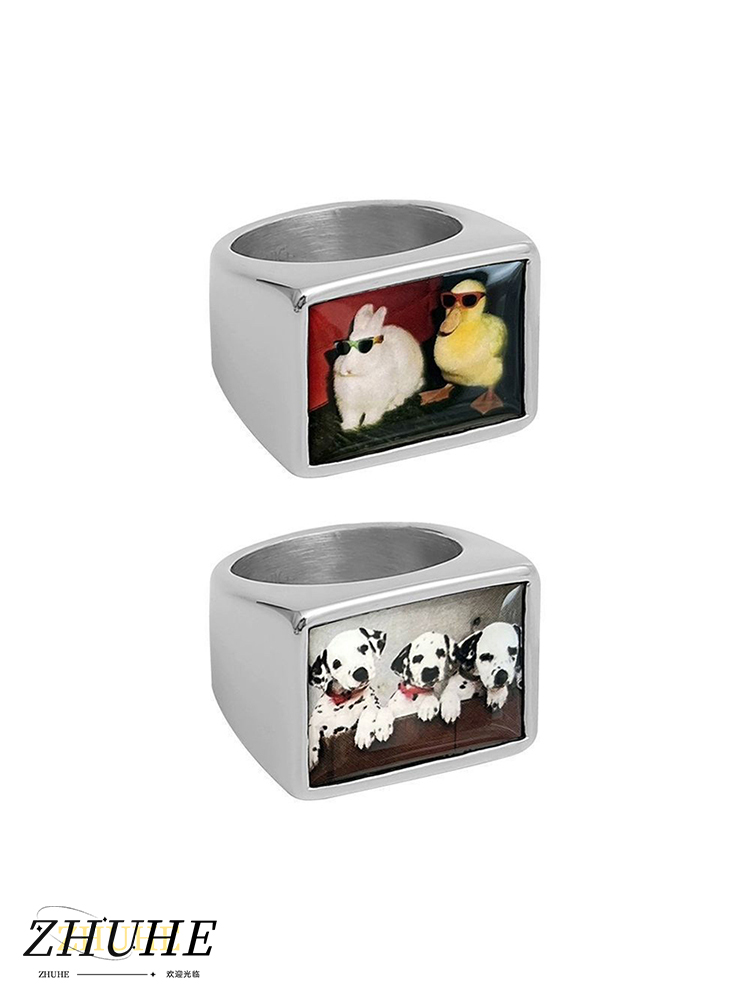 Copper Alloy Animal Photo Prin - Men Accessories Photos recension och pris