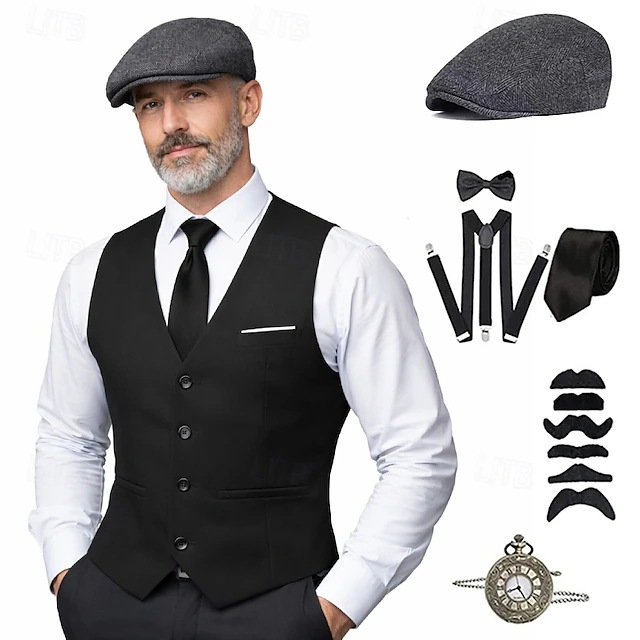 plus size Men 1920s Roaring Ga - Men'S Accessories In The 1920S recension och pris