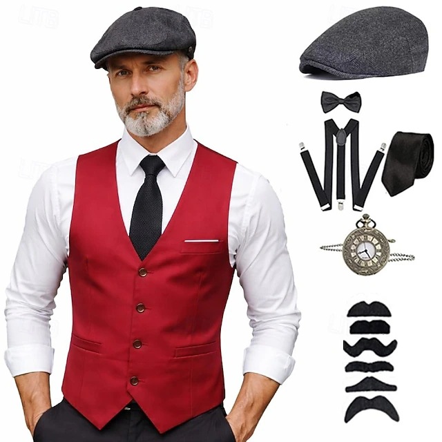 plus size Men 1920s Roaring Ga - Men'S Accessories In The 1920S recension och pris