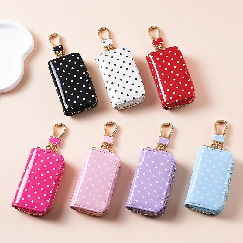 Polka Dot Glossy Patent Leathe - Men Accessories Store recension och pris