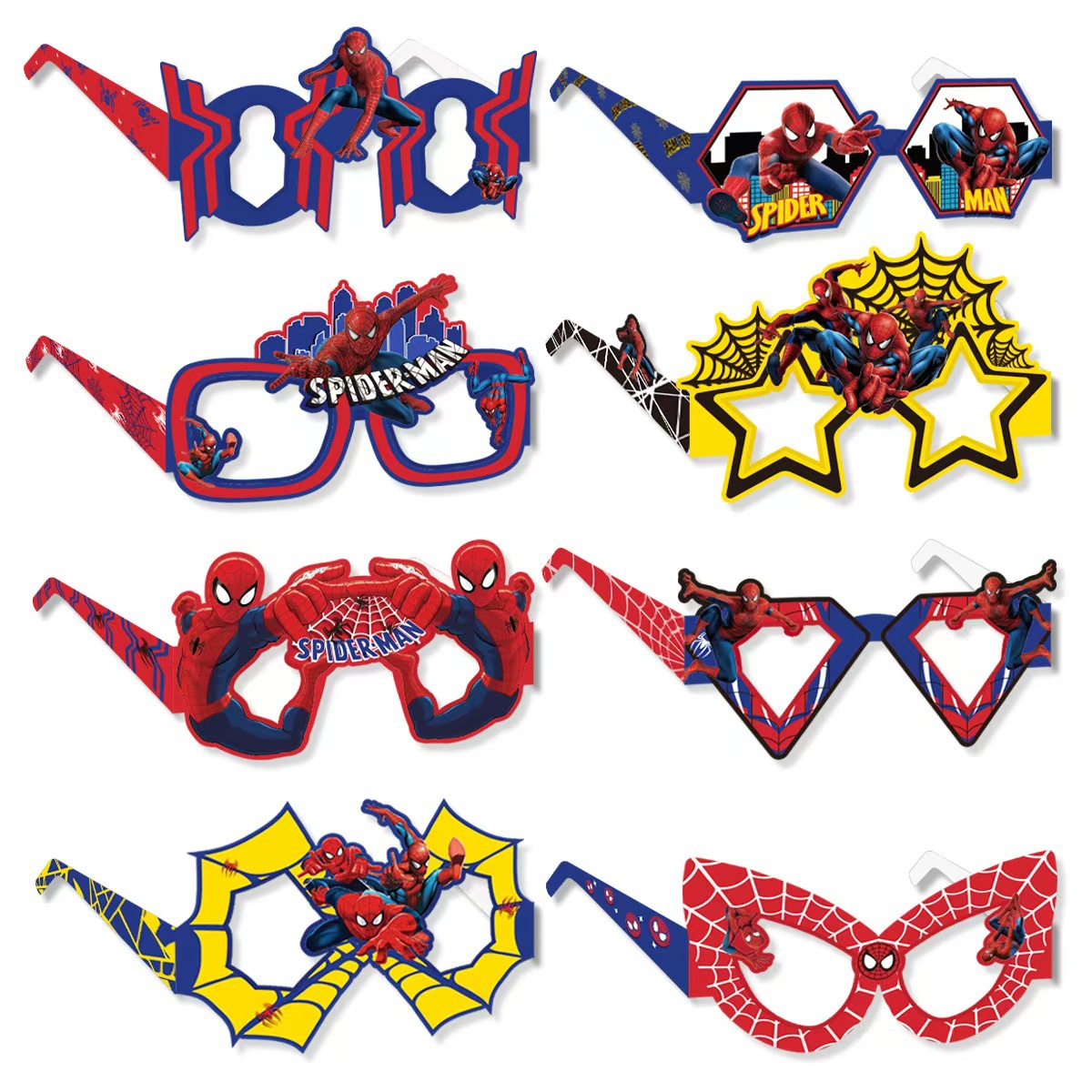 8PCS Spider-Man Paper Eco-Frie - Men Accessories Photos recension och pris