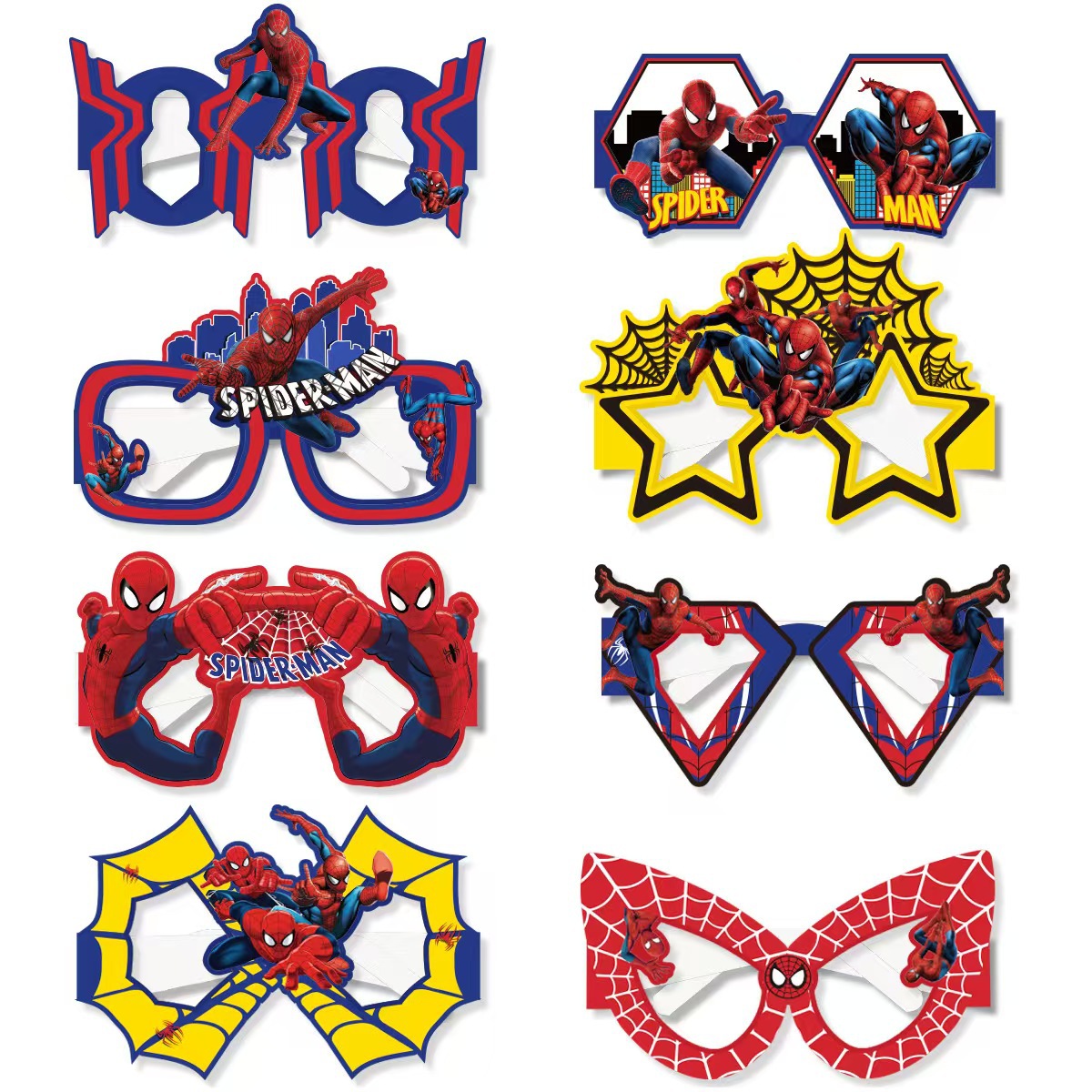 8PCS Spider-Man Paper Eco-Frie - Men Accessories Photos recension och pris