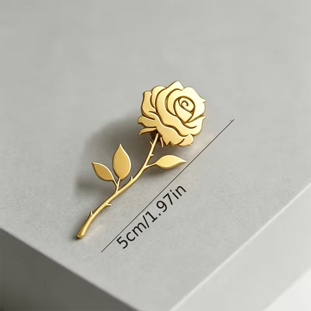 Custom Rose Flower Brooch for  - Men Accessories Photos recension och pris