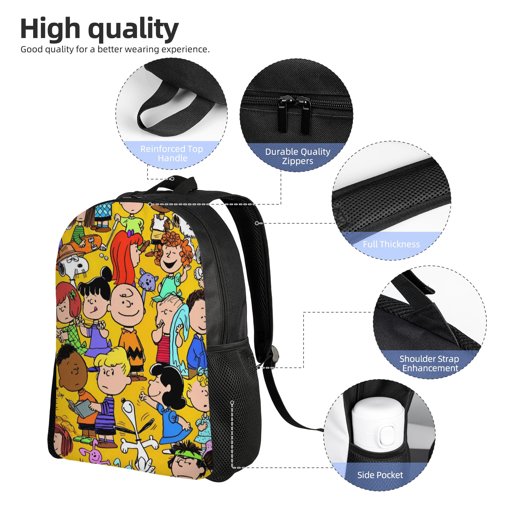 Snoopy Peanuts Fashion Backpac - Men'S Accessories Travel Bag recension och pris