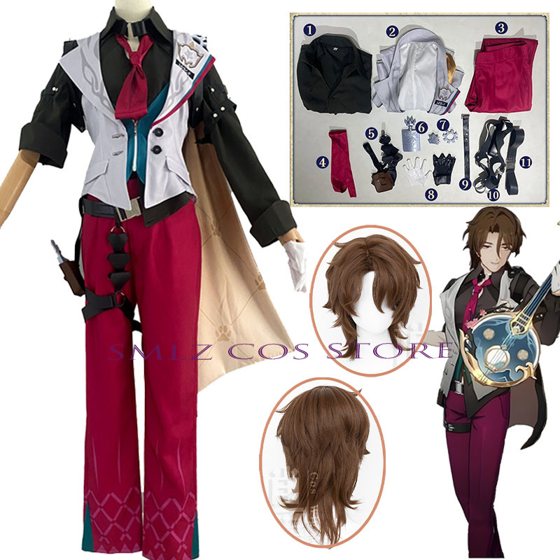 Gallagher Cosplay Honkai Star  - Men'S Accessories With Suits recension och pris