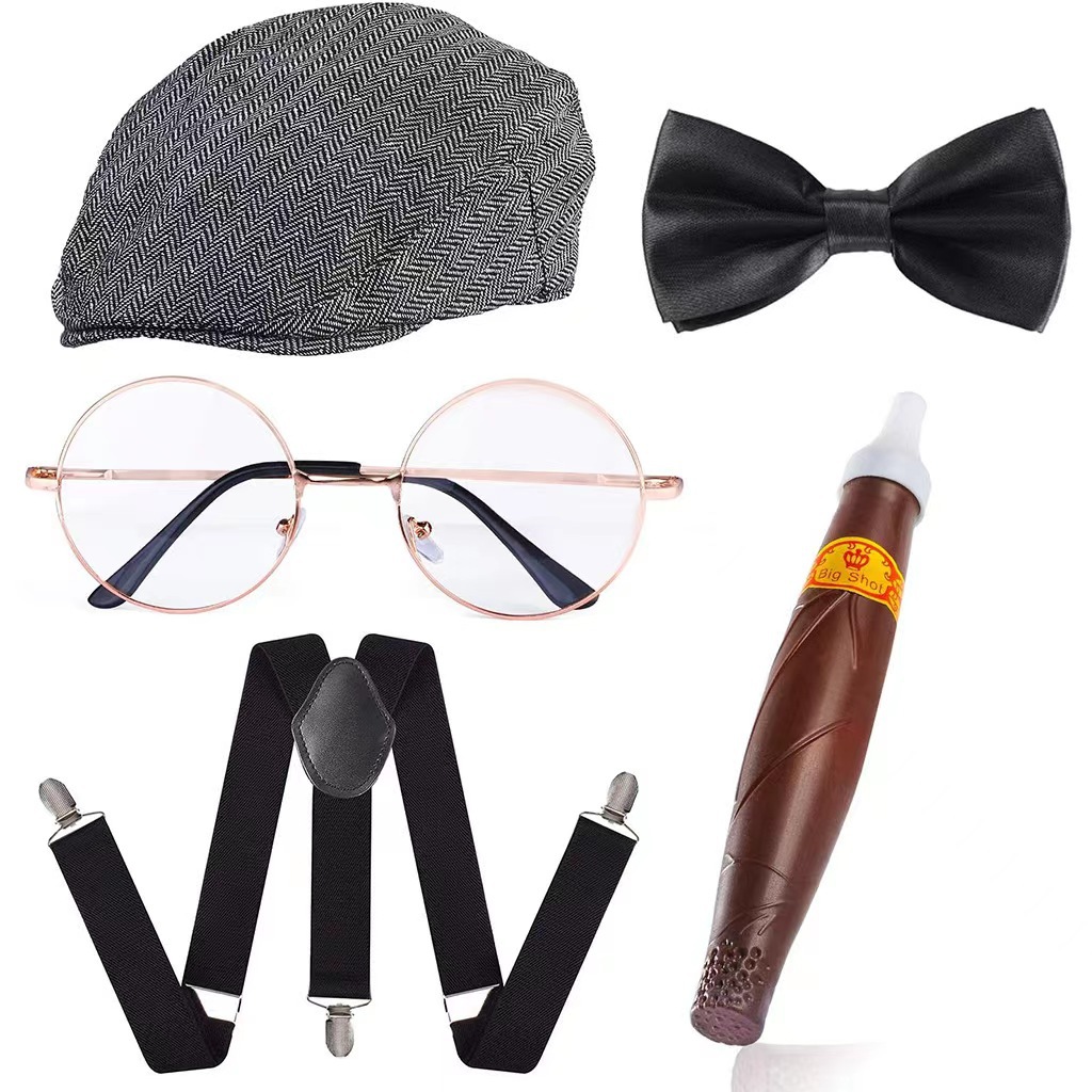 Cosplay Holiday Party Old Man  - Men'S Accessories In The 1920S recension och pris