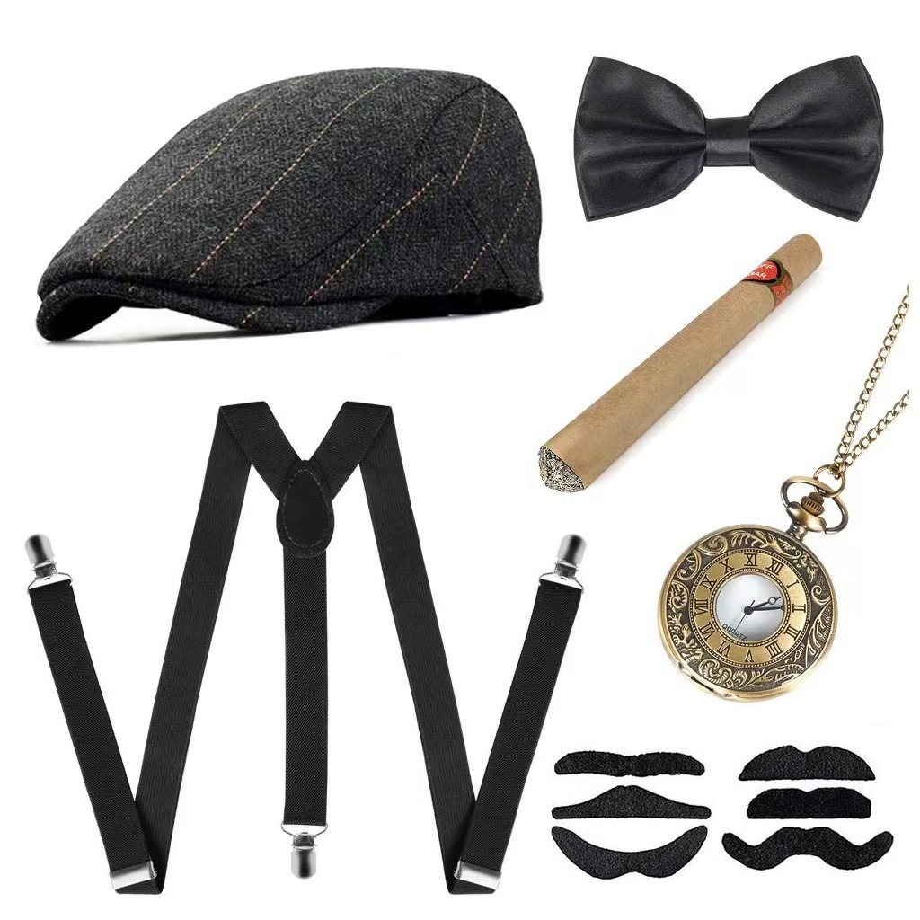 Cosplay Holiday Party Old Man  - Men'S Accessories In The 1920S recension och pris