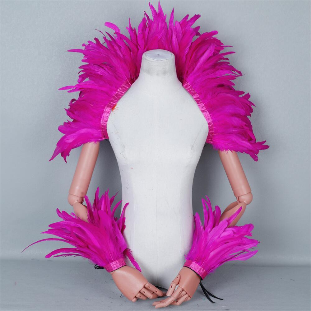 Elegant Red Feathers Women's S - Mens Accessories Style recension och pris