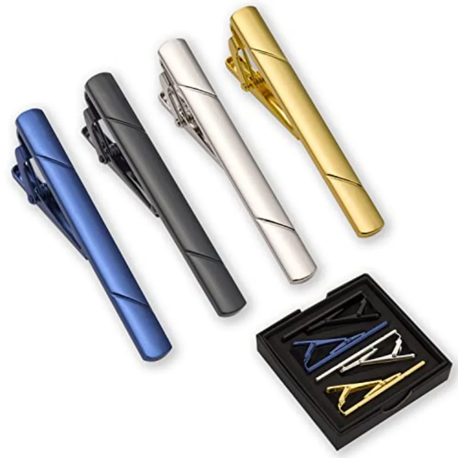 4Pcs Tie Clips For Men Tie Bar - Men'S Accessories With Suits recension och pris