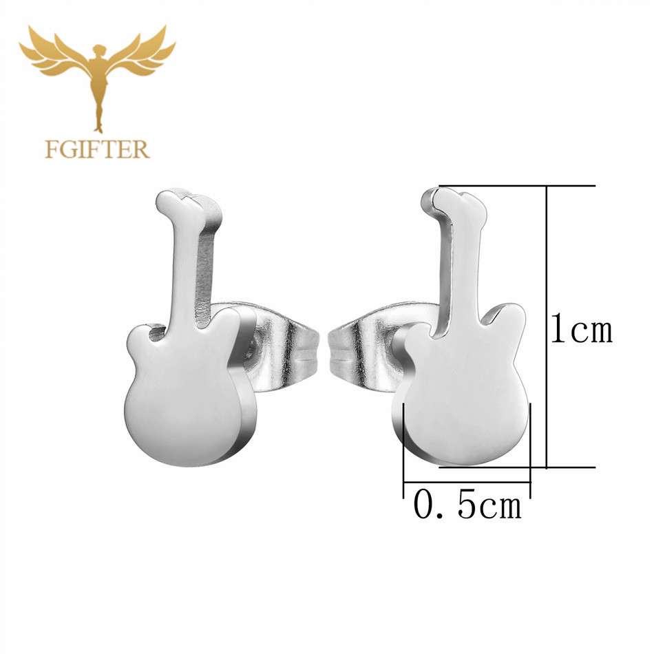 12 Pairs Music Guitar Earrings - Men Accessories Store recension och pris
