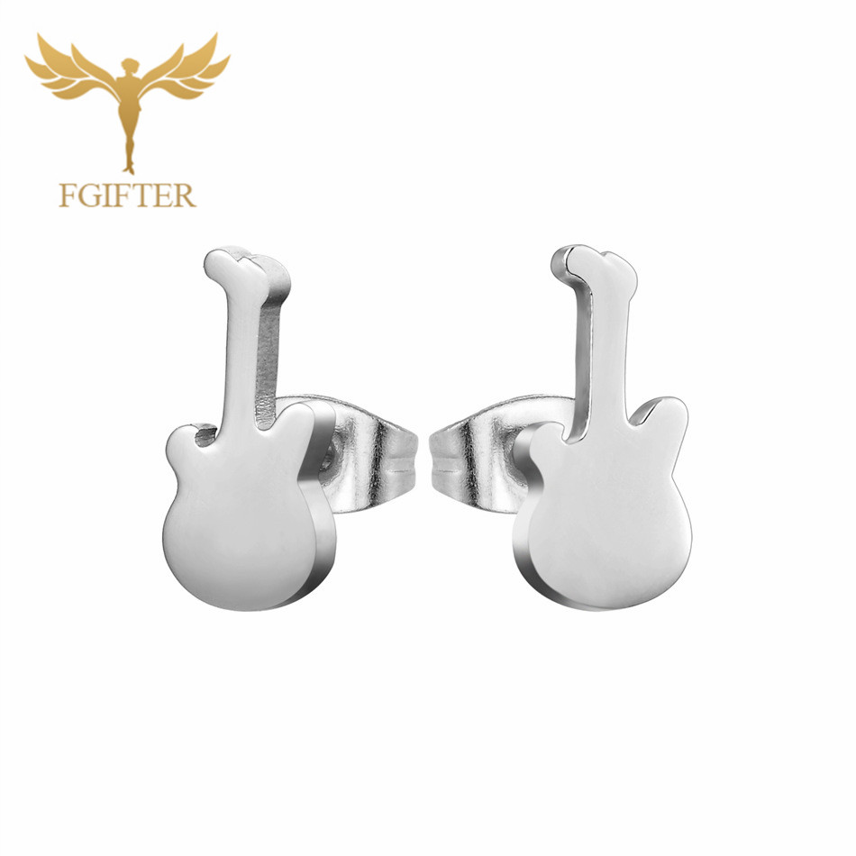 12 Pairs Music Guitar Earrings - Men Accessories Store recension och pris