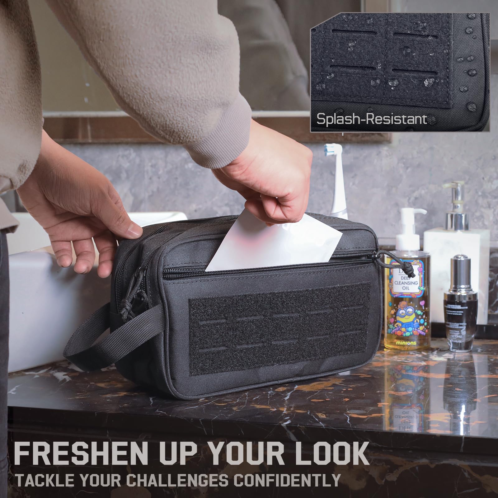 Tactical Toiletry Bag for Men, - Men Accessories Kit Bag recension och pris