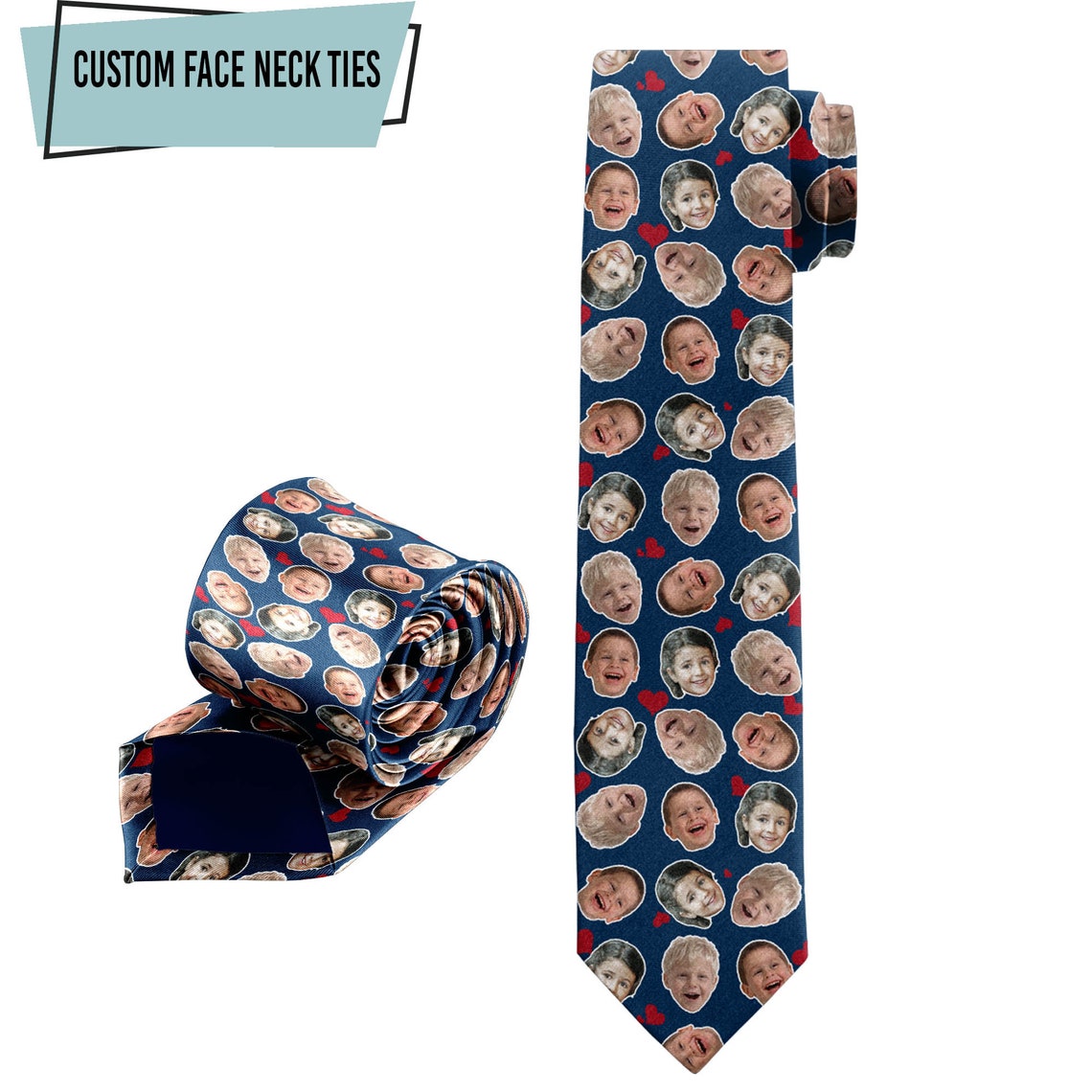 Personalize Your Photo Tie Fac - Men Accessories Photos recension och pris
